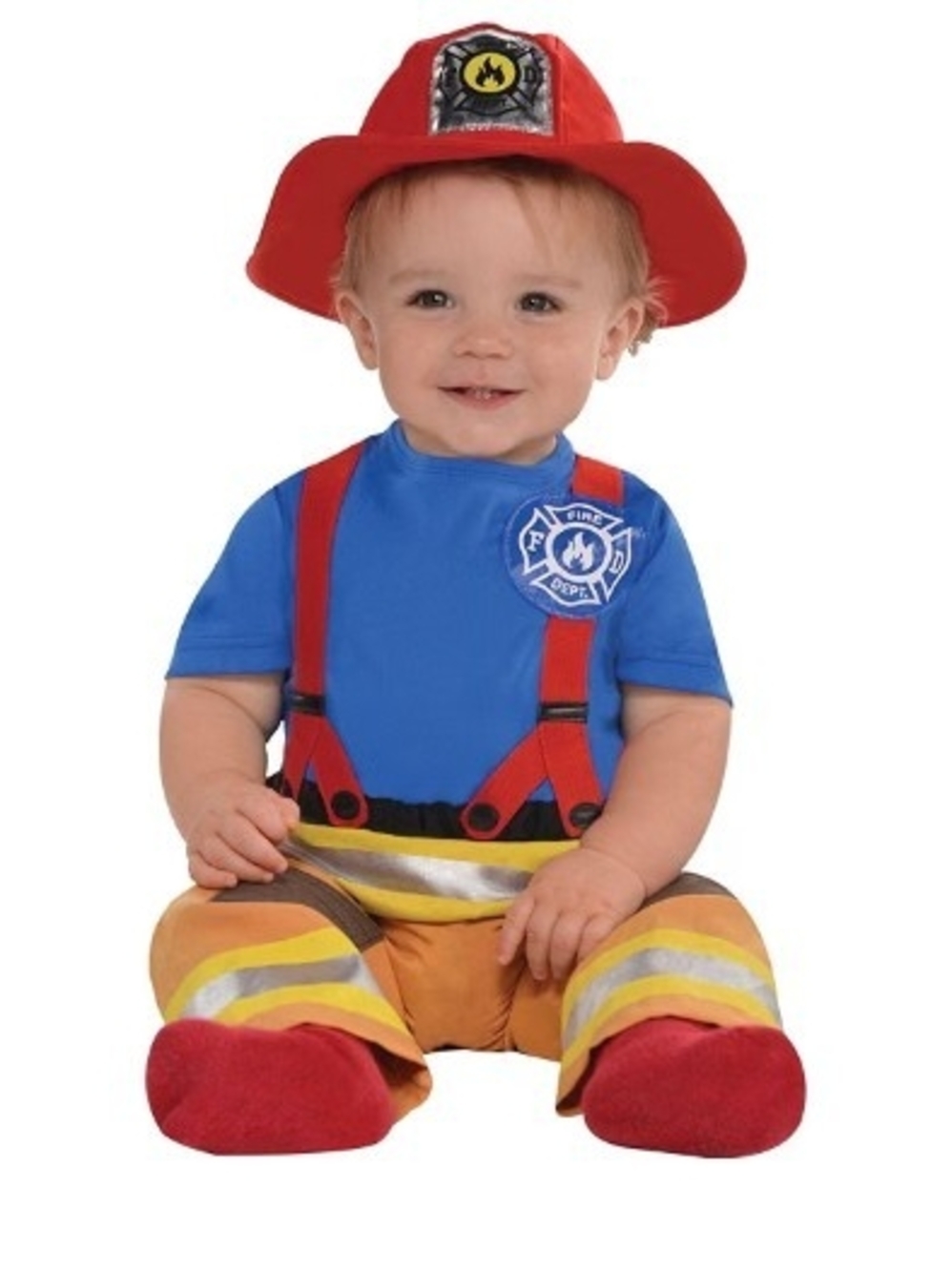 Amscan Cute Little Fireman Costume - Child 6-12 Months NWT